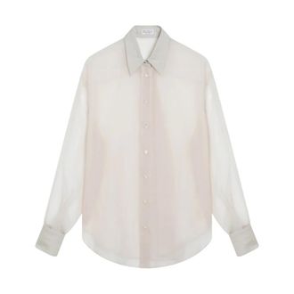 Brunello Cucinelli Shirts, female, Beige, XL, Crispy Silk Shirt