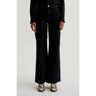 AG - Adriano Goldschmied Saige Stripe Wide Leg Jeans in Dress It Up at Nordstrom Rack, Size 23