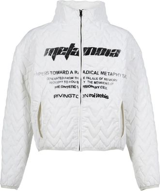 RRR123 Giacca trapuntata con zip - Bianco