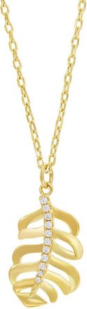 Savvy Cie Jewels Cz Pendant Necklace