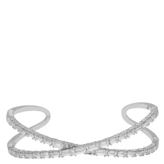Swarovski Hyperbola Cuff Rhodium Shiny White