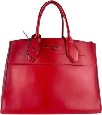 Louis Vuitton Pre-owned Handtas - Dames - Vintage Handtas - Rood - ONE Size - Leer - Vintage