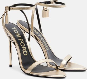 Tom Ford Metallic leather sandals