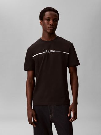 Calvin Klein T-Shirt CALVIN KLEIN, Herren, Gr. XXL, schwarz, Jersey, Obermaterial: 100% Baumwolle, unifarben, regular fit normal, Rundhals, abgesteppte Kante, Shir