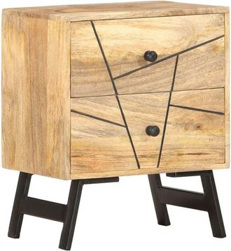 vidaXL Bedside Cabinet 40x30x50 cm Solid Mango Wood vidaXL