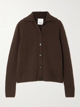 Allude Cardigan In Cashmere - Marrone