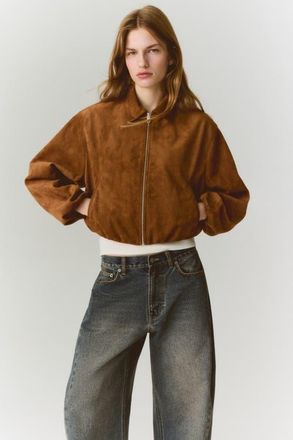 H&M Collared Jacket in Dark Beige at Nordstrom, Size X-Small