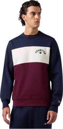 Champion Crewneck Sweatshirt - Heren - Sweatshirts - Blauw - M - Katoen - Hoodies & sweatvesten