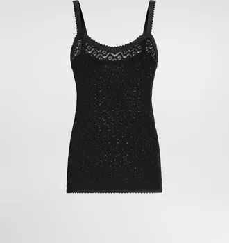Dolce & Gabbana Lace Top - Woman Shirts And Tops Black 36