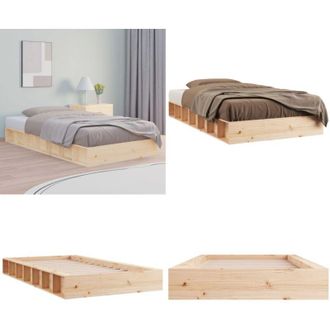 vidaXL Giroletto 90x200 cm in Legno Massello - Giroletto in pino - Giroletto salvaspazio