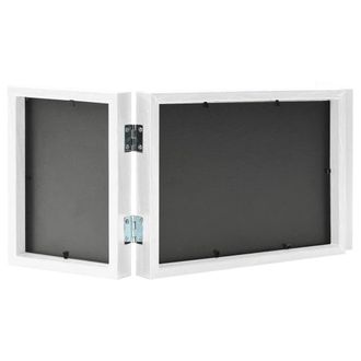 Berkfield Home Trifold Photo Frame Collage White 22x15 cm+2x | Size: 22x15 cm