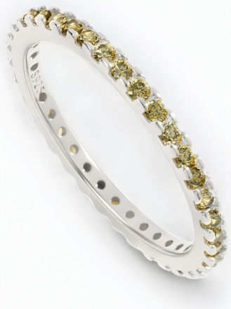 Mint & Lily August Birthstone Eternity Stacking Ring in 925 Sterling Silver at Nordstrom, Size 7