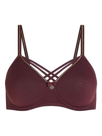 Marlies Dekkers Dame de Paris gewatteerde bh met gekruiste bandjes - Rood