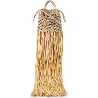 Kurt Geiger Mini Macrame Crystal Crossbody Bag in Dark Beige at Nordstrom