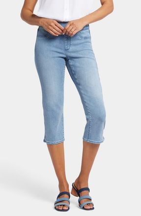 NYDJ Dakota Side Slit Pull-On Capri Jeans in Corfu at Nordstrom, Size X-Small