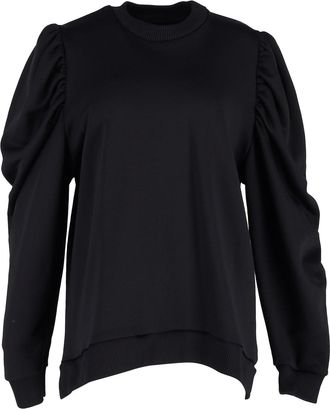 Marques Almeida Marques Almeida Bishop Sleeve Sweater in Black Cotton