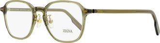 Ermenegildo Zegna Mens Modern Square Eyeglasses EZ5255-H 051 Mastic 52mm