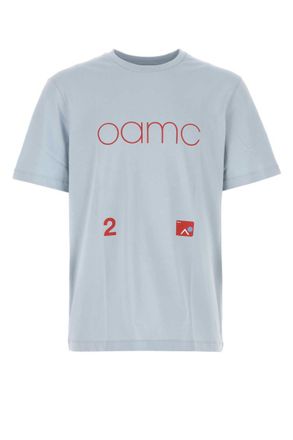 OAMC Light-blue cotton oversize t-shirt