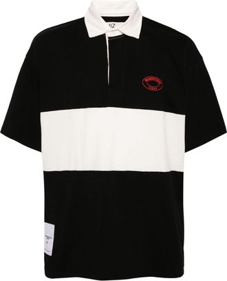 Izzue x Neighborhood striped cotton polo shirt - men - Cotton - S - Black