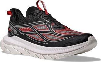 Hoka One One Mach Remastered Sneaker in Carbon Black /Habanero at Nordstrom, Size 11.5