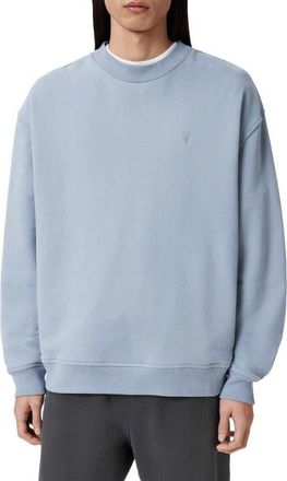AllSaints Asher Crewneck Sweatshirt in Maya Blue at Nordstrom, Size Xx-Large