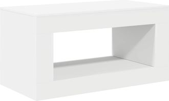 vidaXL Mesa De Centro Blanco 99.5 X 50 X 50 Cm Madera De Ingenier&iacute;a Vidaxl