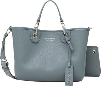 Emporio Armani Crossbody Tas - Dames - Shoppers - Blauw - ONE Size - Polyester - Tassen