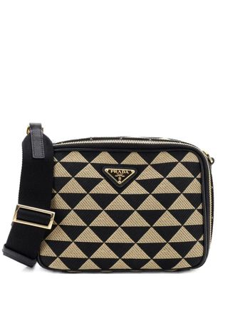 Prada Symbole Zip Around Shoulder Bag Jacquard crossbody bag - Multicolour