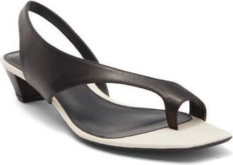 Jeffrey Campbell Blissful Slingback Sandal in Black Cream Combo at Nordstrom, Size 5.5