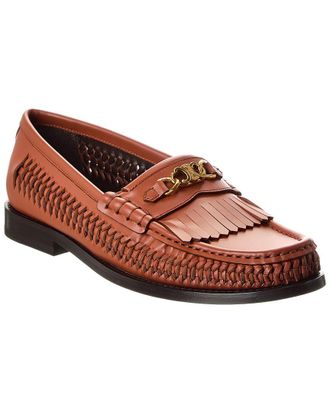 Celine Celine Luco Braided Leather Loafer
