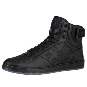 Louis Vuitton Rivoli Ankle Sneakers Black Monogram 1A8K1T