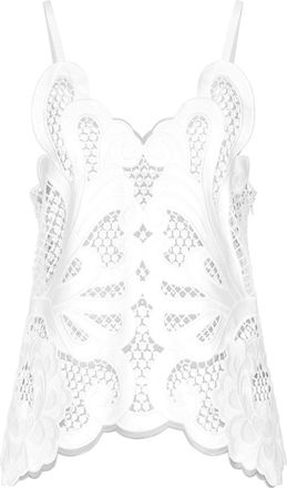 Dolce & Gabbana cut-out detailed cotton top - women - Cotton - 44 - White