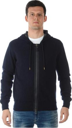 Armani Jeans Capuchontrui - Heren - Vesten met rits - Blauw - L - Hoodies & sweatvesten