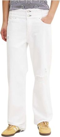 Desigual Heren, Jeans, Wit, Maat: W36 Katoen