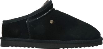 Warmbat Leren Wol Gevoerde Heren Klomp - Heren - Winterlaarzen - Zwart - 44 EU - Wol - Schoenen
