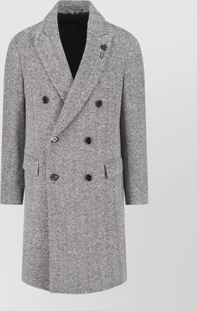 Lardini virgin wool double breasted coat
