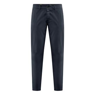 Bomboogie Pantaloni chino in cotone cannet&eacute; - - Trousers - Uomo - Blu - W29