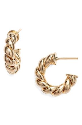 CHILD OF WILD Twisted Sister Small Hoop Earrings in Gold at Nordstrom