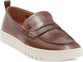 Vionic Chantel Penny Loafer Slip-On Sneaker in Dark Brown Leather at Nordstrom Rack, Size 9.5