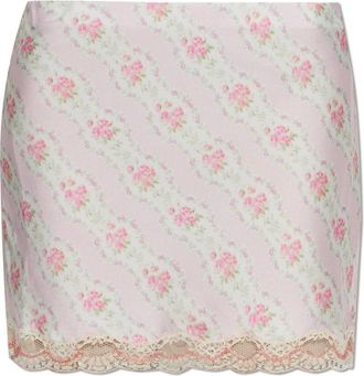 LoveShackFancy Mujer, Faldas, Rosa, Talla: L