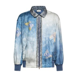 Pierre-Louis Mascia Alodox Bomber Jacket - male - Pierre-Louis Mascia - Light Jackets - Blue - L - Jackets
