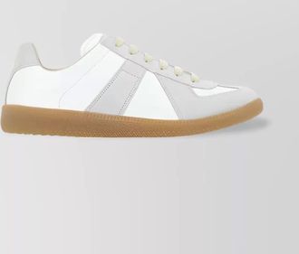 Maison Margiela REPLICA leather sneakers with suede panels
