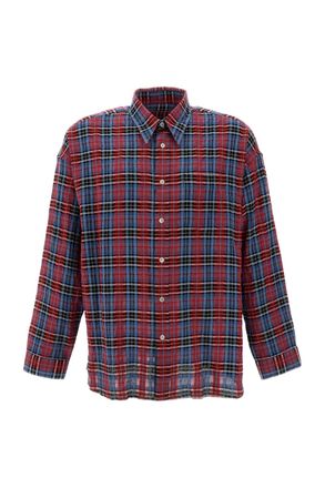Sunflower Red Multi Stable Checked Cotton-Blend Shirt