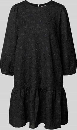 Christian Berg Minikleid im Stufen-Look mit 3/4-Arm in Black, Größe 34