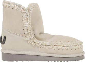 Mou Schoenen, Dames, Beige, 38 EU, Glitter Logo Eskimo 18 Stijl