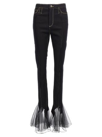 Nensi Dojaka Womens Tulle Jeans