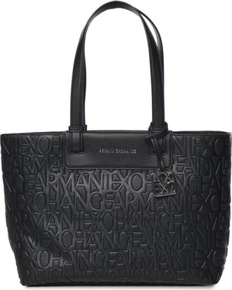 A|X Armani Exchange Shopping Bag - - Bags - Donna - Nero - ONE SIZE