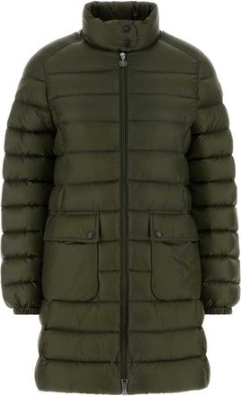 Moncler Olive Green Nylon Puffer Jacket