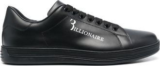 Billionaire Boys Club logo-print low-top sneakers - men - Calf Leather/Calf Leather/Rubber - 41 - Black