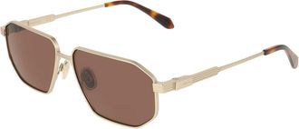 Ferragamo SF340S 710 Mens Sunglasses Gold Size 59
